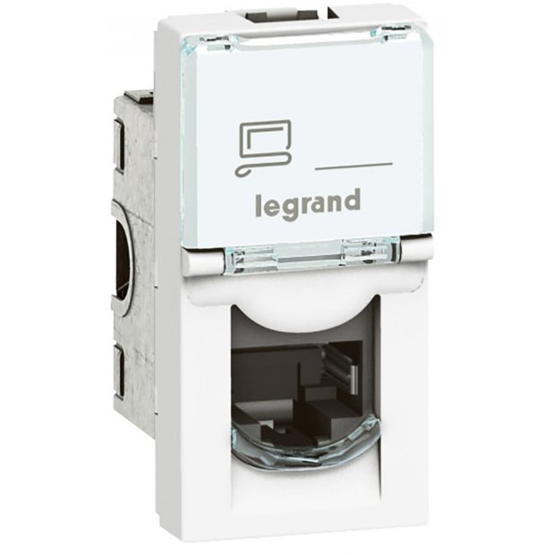 Priza RJ45 STP Cat6A Legrand Mosaic 1M