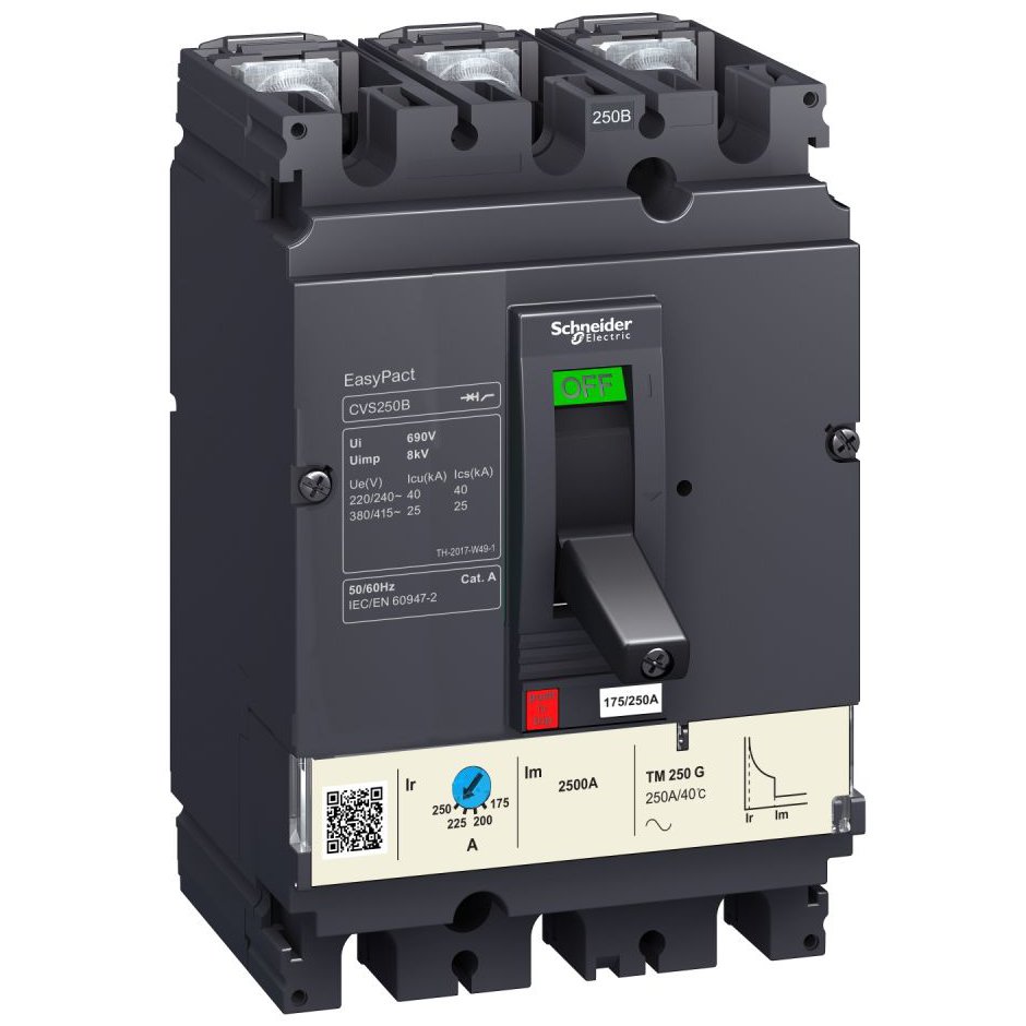 Schneider Easypact CVS, 50A 3P, Siguranță Industrială