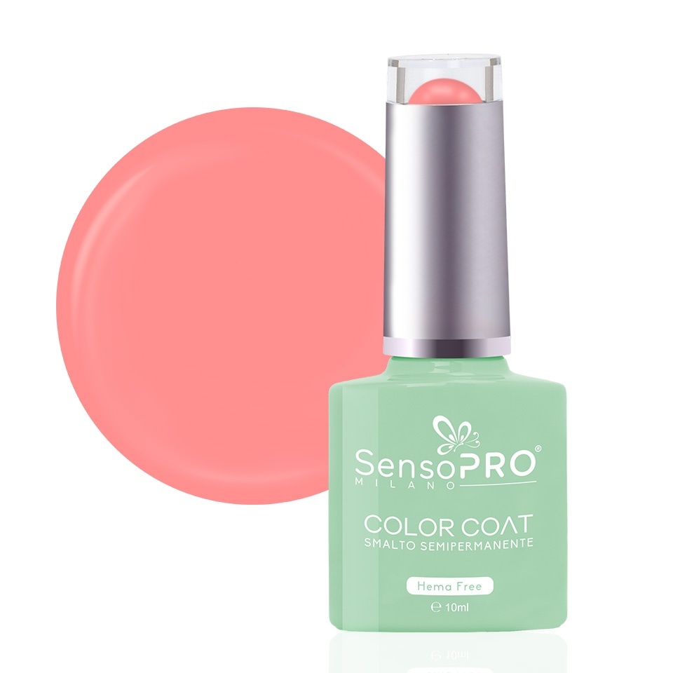 Oja Semipermanenta Hema Free SensoPRO #18 Coral Rose 10ml - imagine 2