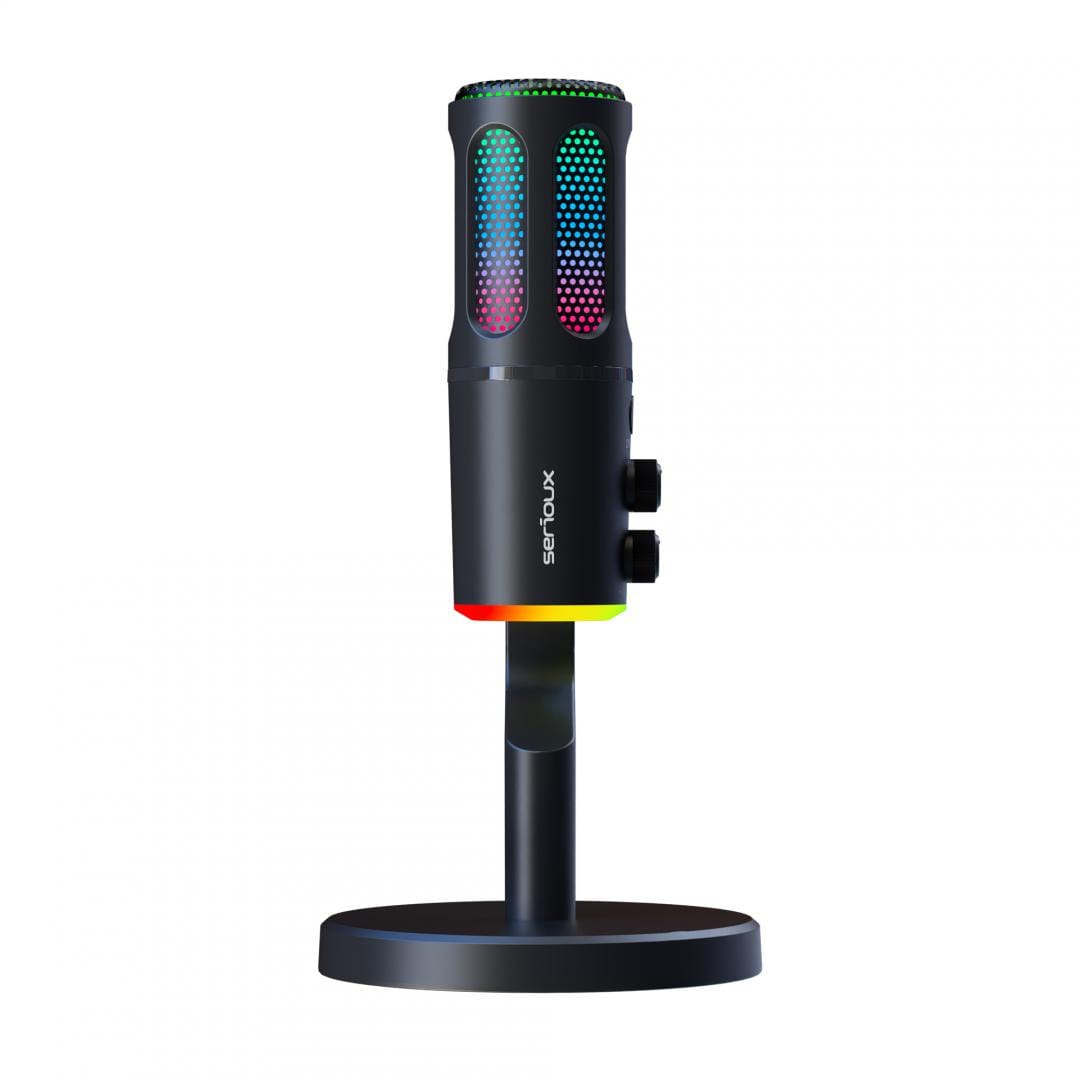 Microfon Gaming Serioux SU8 USB-C/3.5mm RGB Streaming - imagine 5