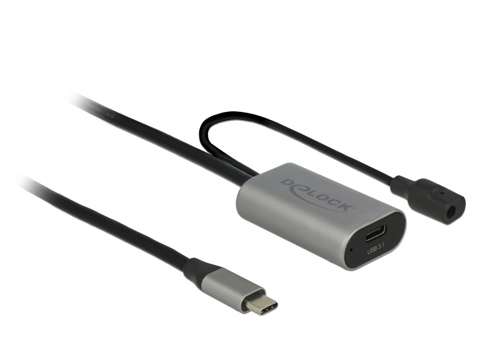 Cablu Activ USB 3.1-C 5m Delock, Alimentare