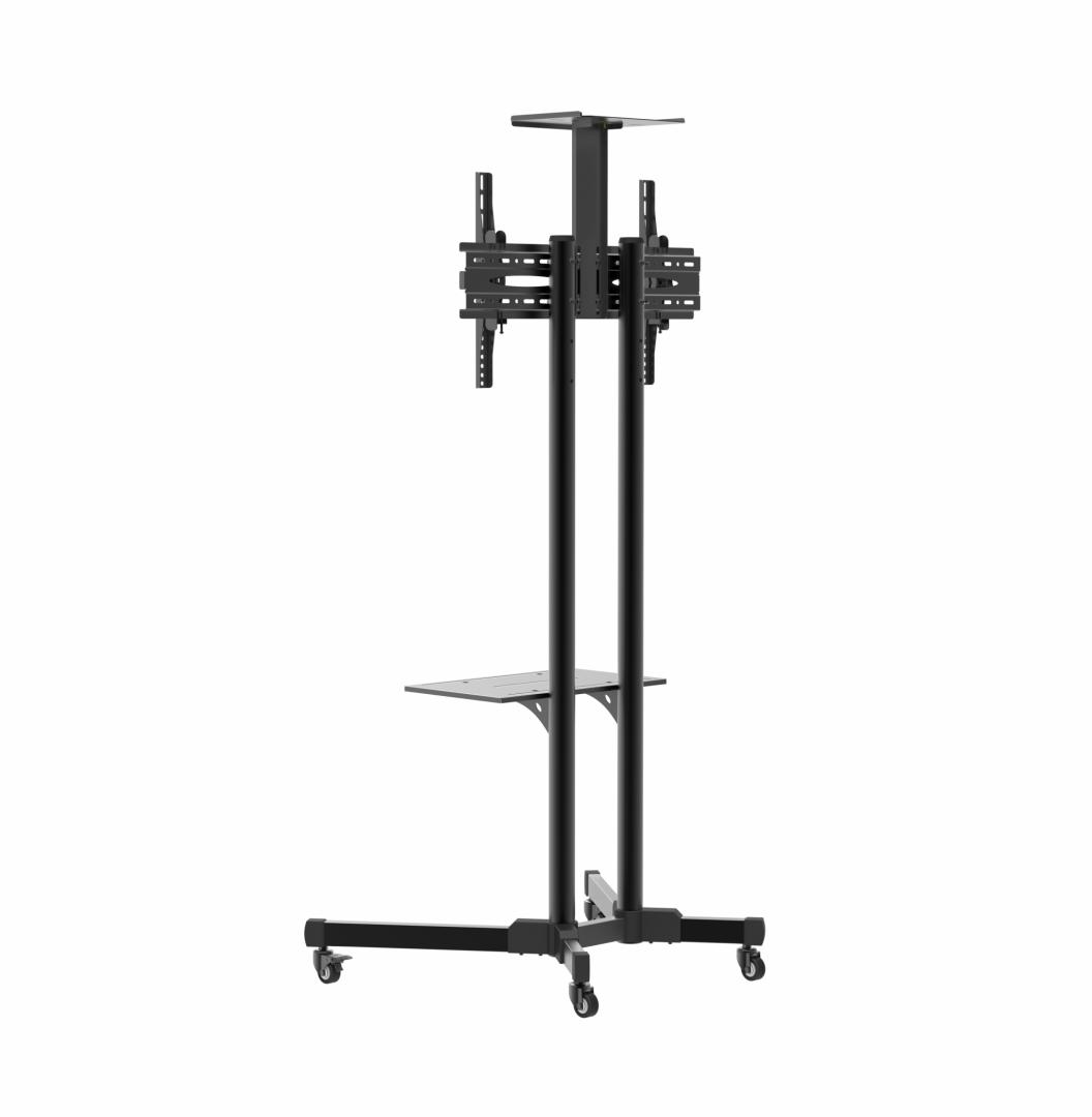 Stand TV Mobil Serioux TV109 32-70'' Reglabil - 50kg, Negru - imagine 4