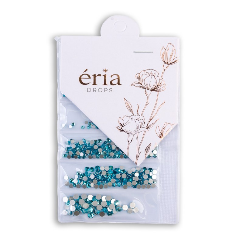 Éria Drops Aquamarine | Cristale Nail Art Premium