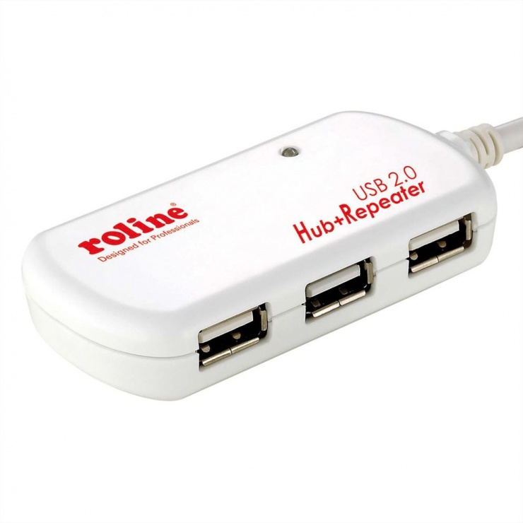 Cablu USB 2.0 Activ 4 Porturi 12m Roline