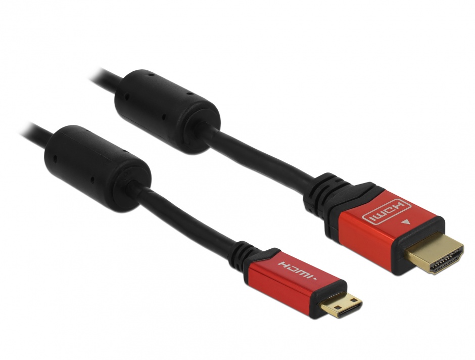 Cablu HDMI la mini HDMI Delock 5m, 4K Premium
