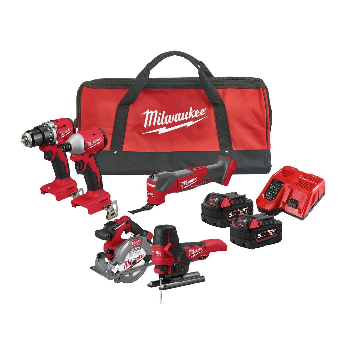Set scule Milwaukee M18 - 6 unelte electrice profesionale