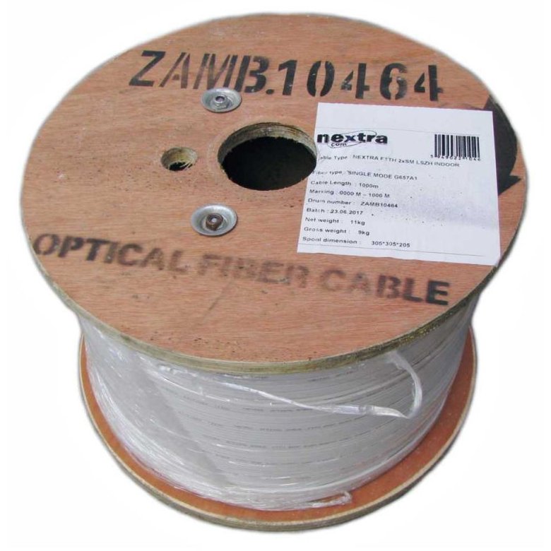 Rola 1000m Fibra Optica Nextra FTTH DROP 2F - imagine 1