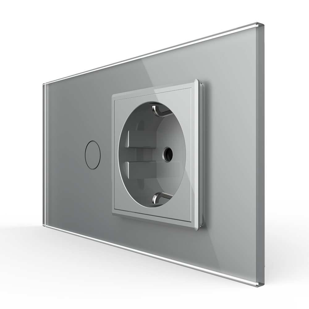 Set Livolo: Intrerupator și Priză Sticlă 4M - imagine 13