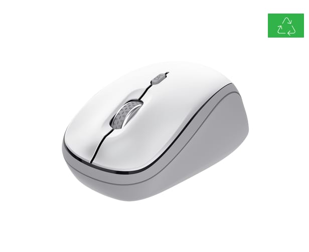 Mouse Wireless Trust Yvi 1600 DPI Alb - Compact și Precis - imagine 3