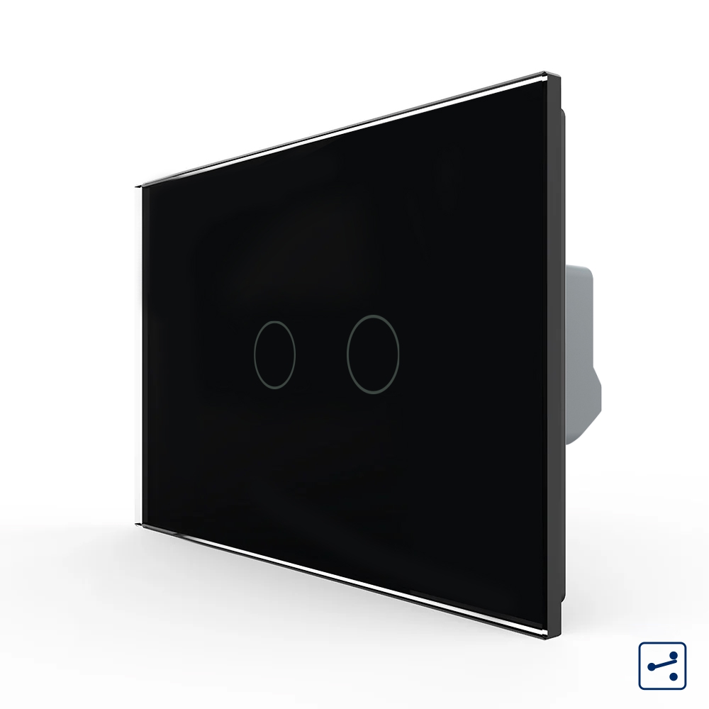 Întrerupător Touch Livolo Dublu Sticlă - imagine 5