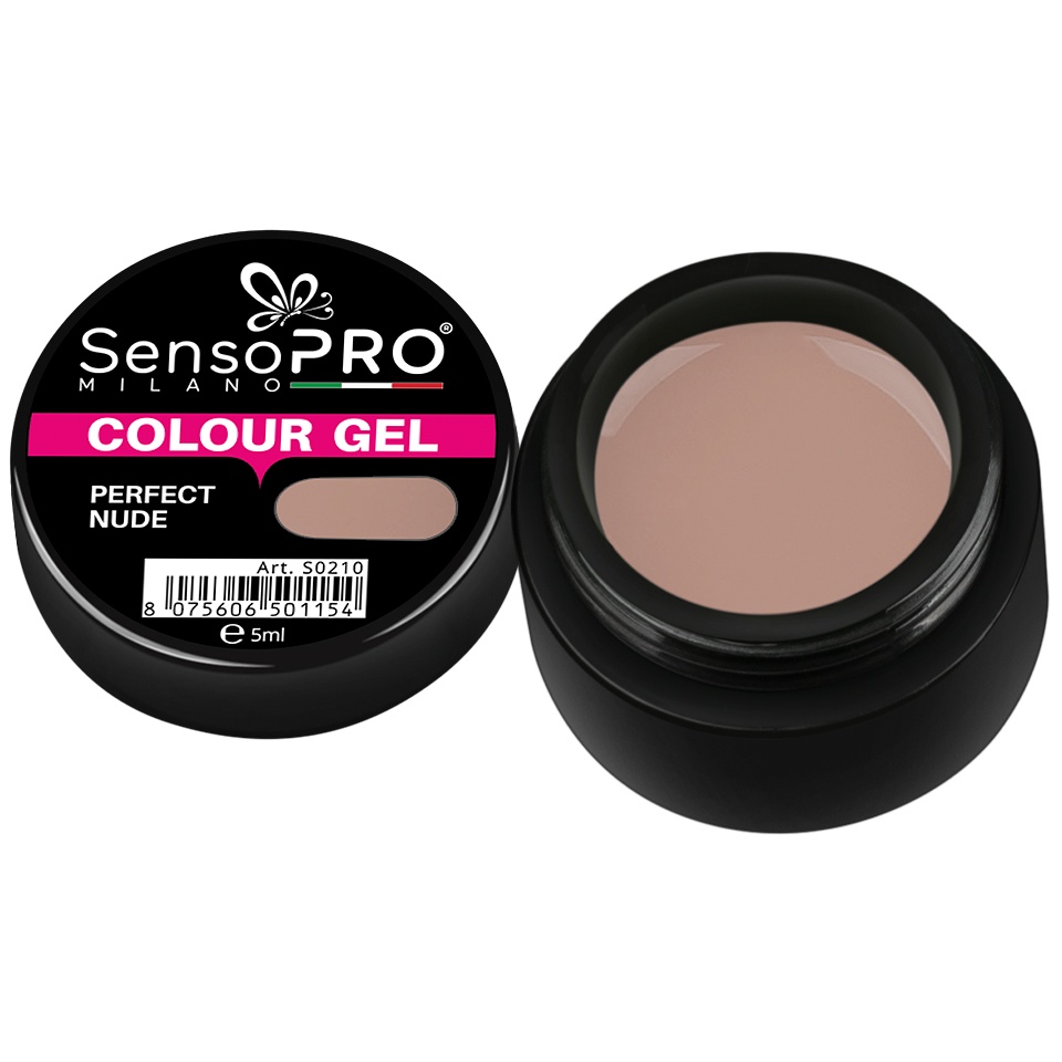 Gel UV Colorat Perfect Nude SensoPRO, 5ml