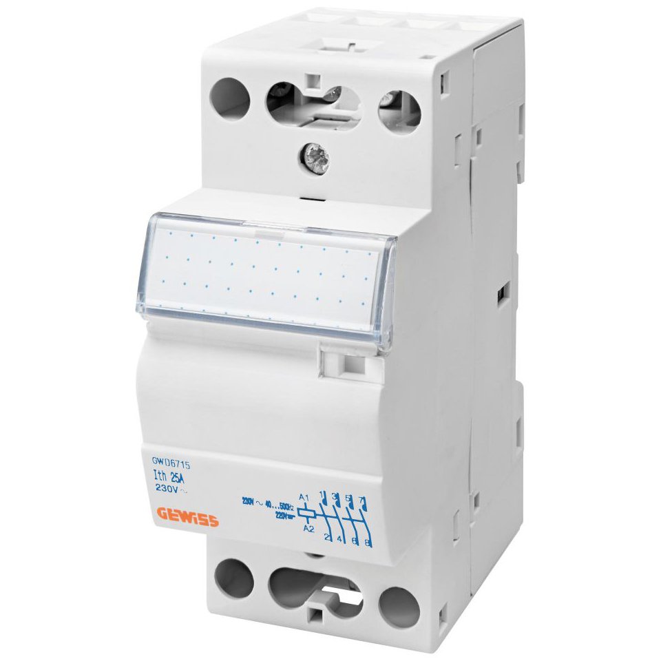 Contactor Gewiss 20A 230V, 4NO, GWD6709