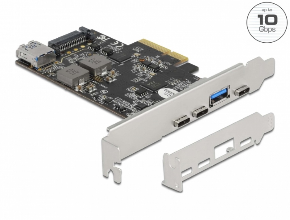 Placă PCI Express Delock 5x USB 3.2 Gen 2
