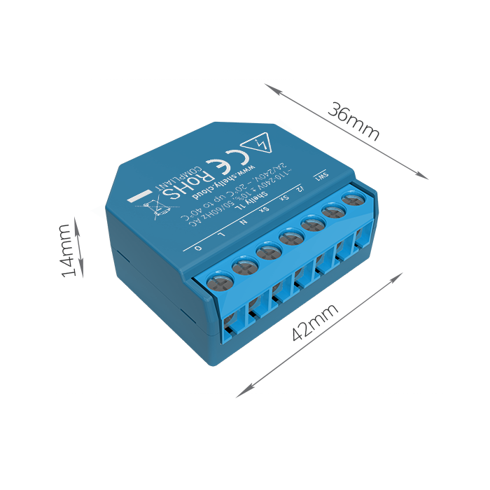 Releu Inteligent Shelly 1L, Wi-Fi, Control Vocal - imagine 3