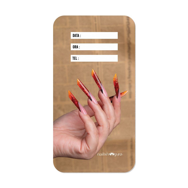 Card Programări Nailshop 10 Buc