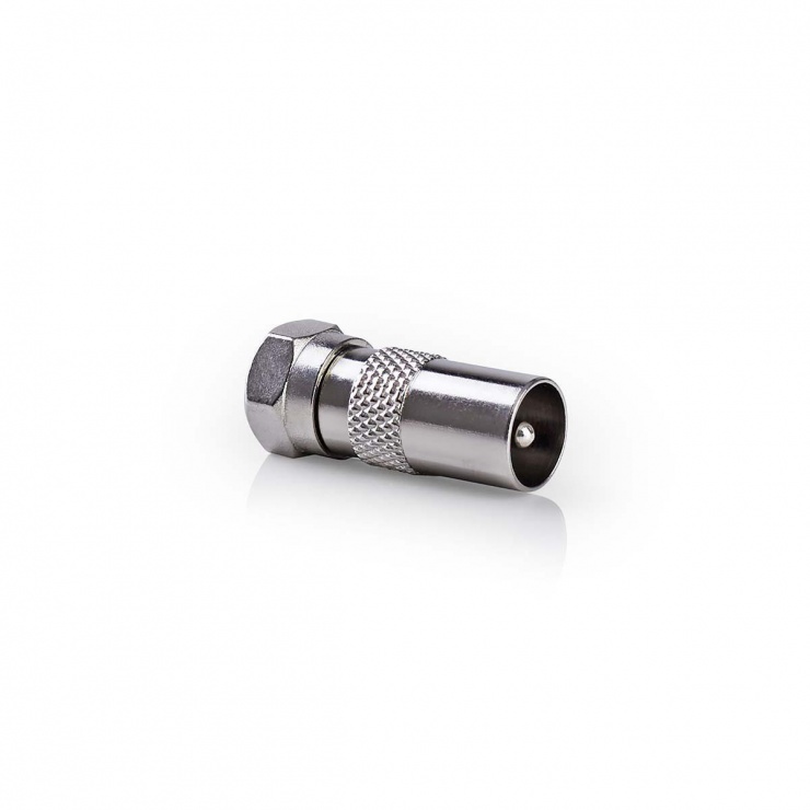 Adaptor F la Coaxial TV T-T Metalic Nedis