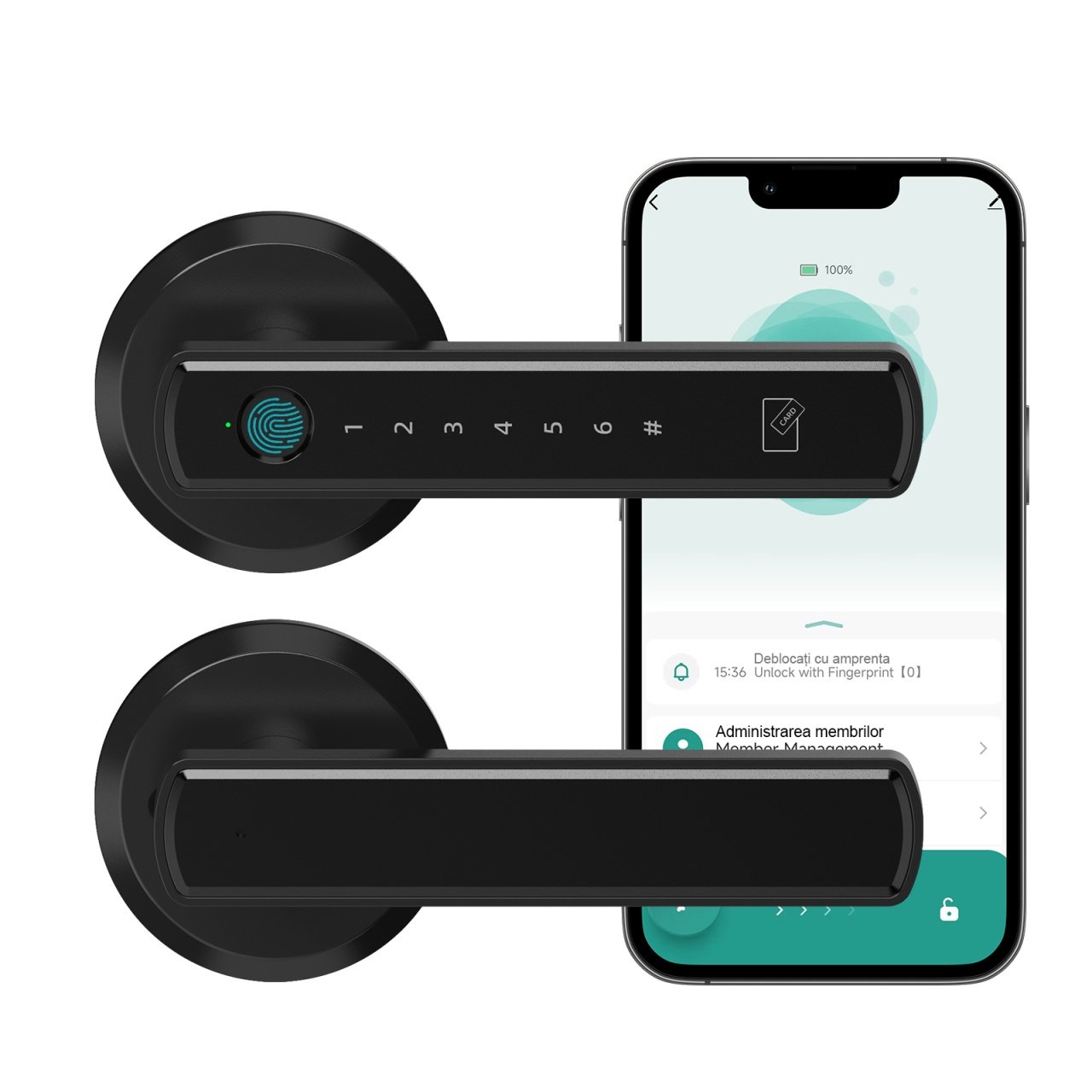 Set IFL Smart cu Amprentă și App Tuya - imagine 2