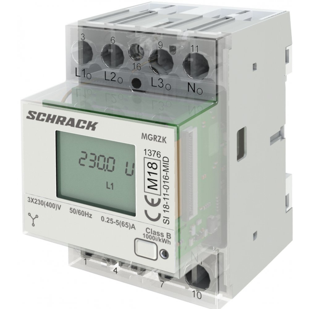 Contor Digital Schrack 65A MID RS485