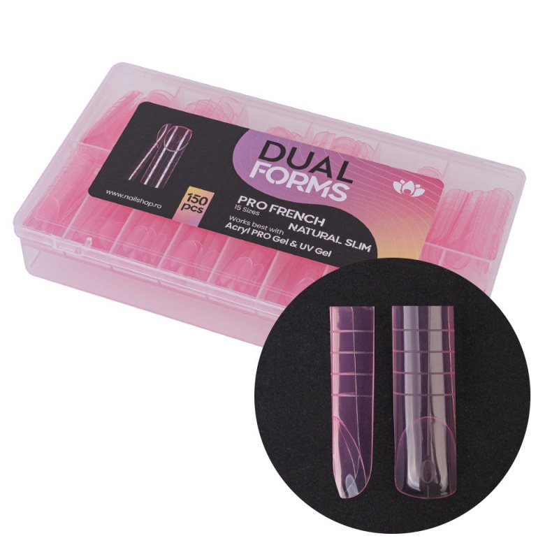 Tips Pro French Natural Slim Dual Forms Nailshop