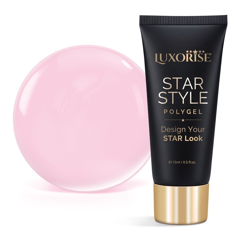 Polygel LUXORISE STAR STYLE - STAR PINK Collection, First Applause, 15ml