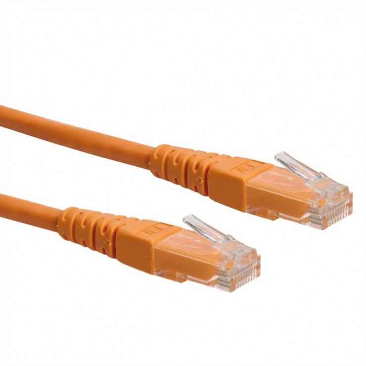 Cablu Retea UTP Cat.6 Orange 0.3m Roline