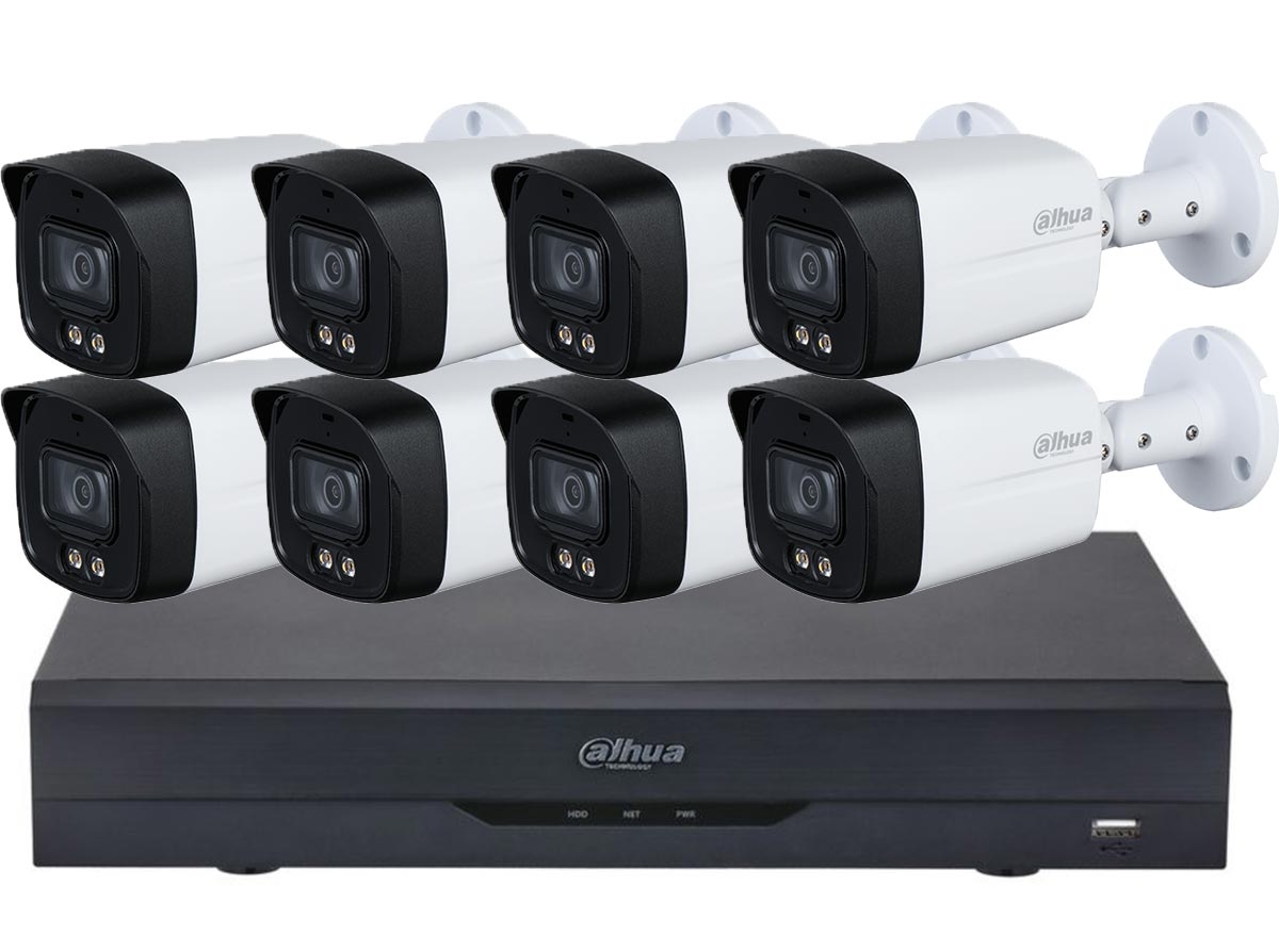 Kit Supraveghere Dahua 8 Camere 5MP AI Color