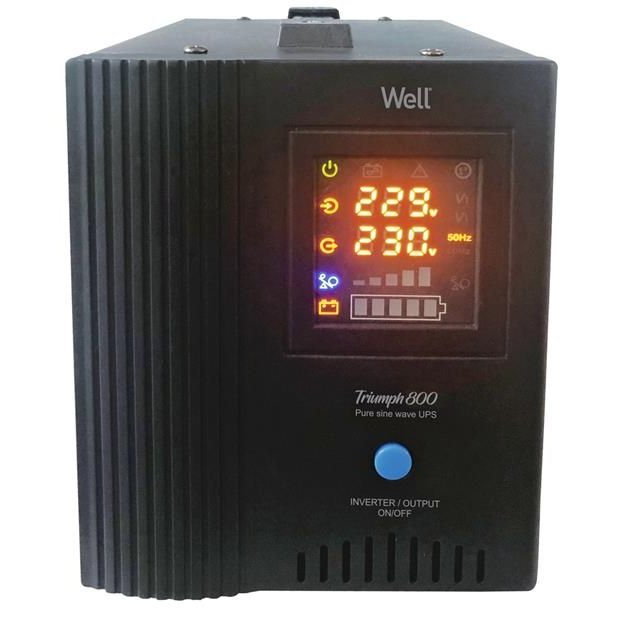 UPS Well Triumph 800VA, Undă Sinusoidală Pură