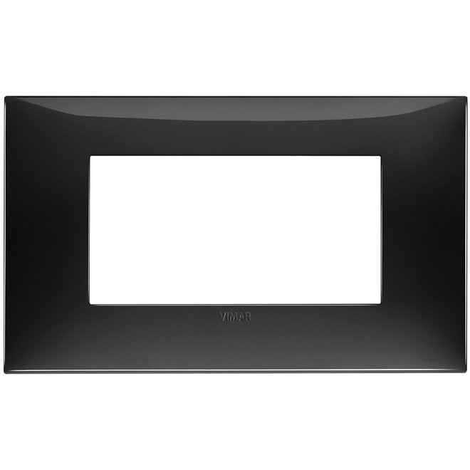 Rama 4 Module Vimar Neve Up Negru Glossy