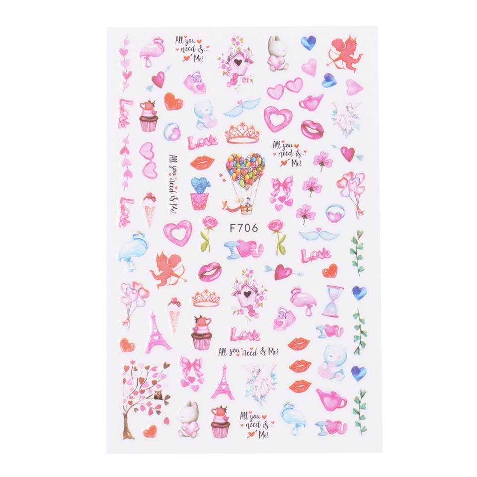 Abtibild Unghii SensoPRO Milano Love Bliss F706