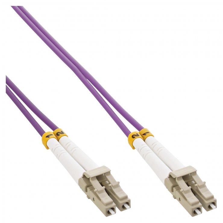 Cablu Fibra Optica LC-LC Duplex OM4 20m InLine
