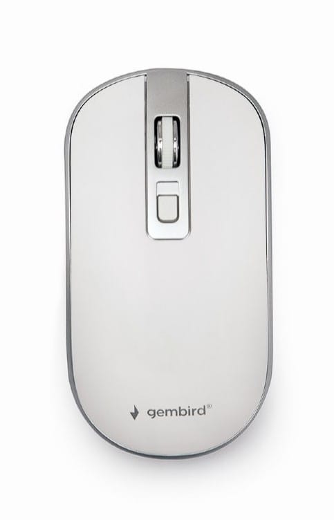 Mouse Gembird Wireless Alb/Argintiu, 1600 DPI - imagine 3