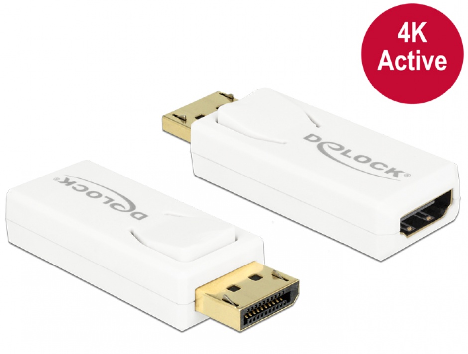 Adaptor Displayport la HDMI 4K Activ Delock 65580