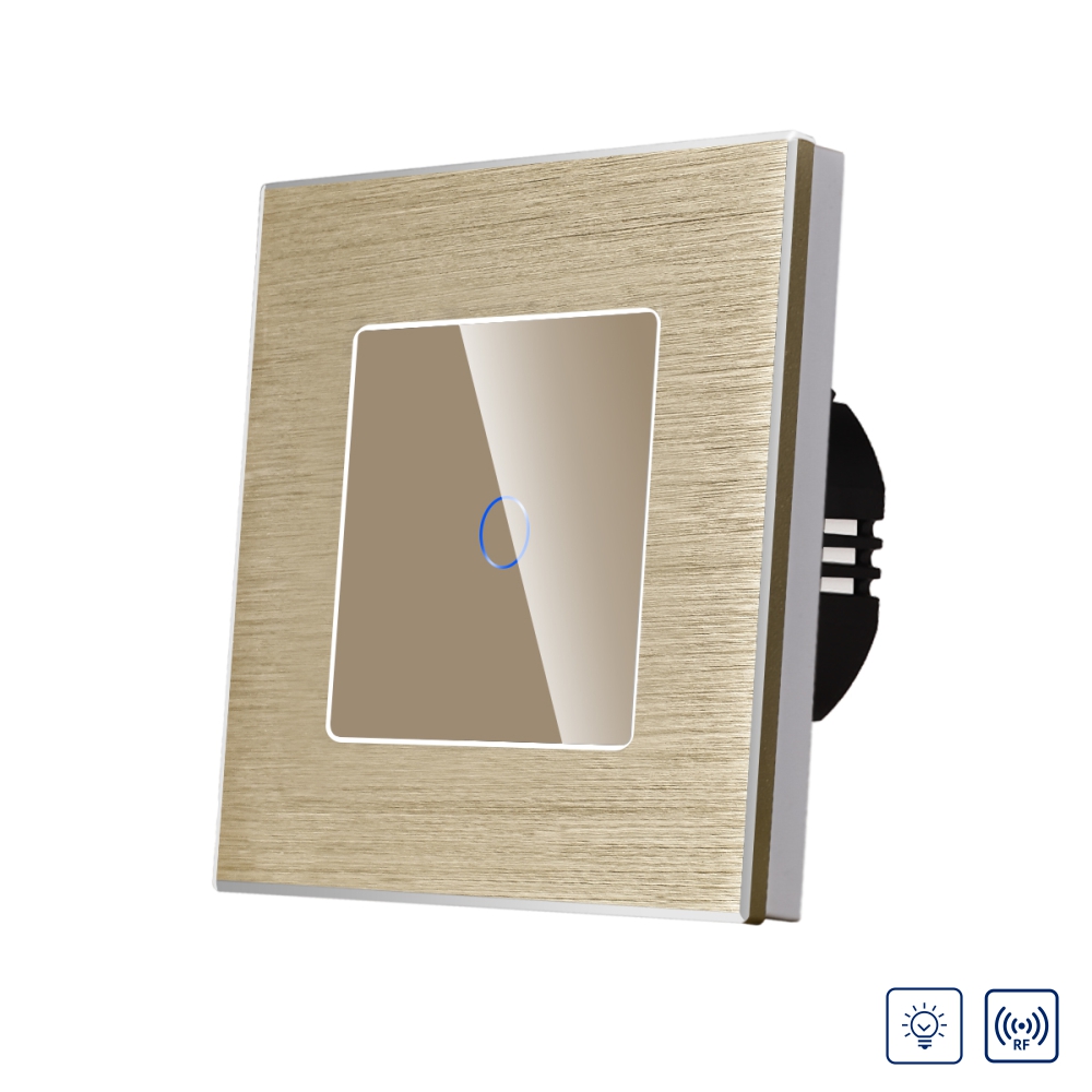 Variator Touch Sticlă LUXION, RF433, Aluminiu - imagine 9