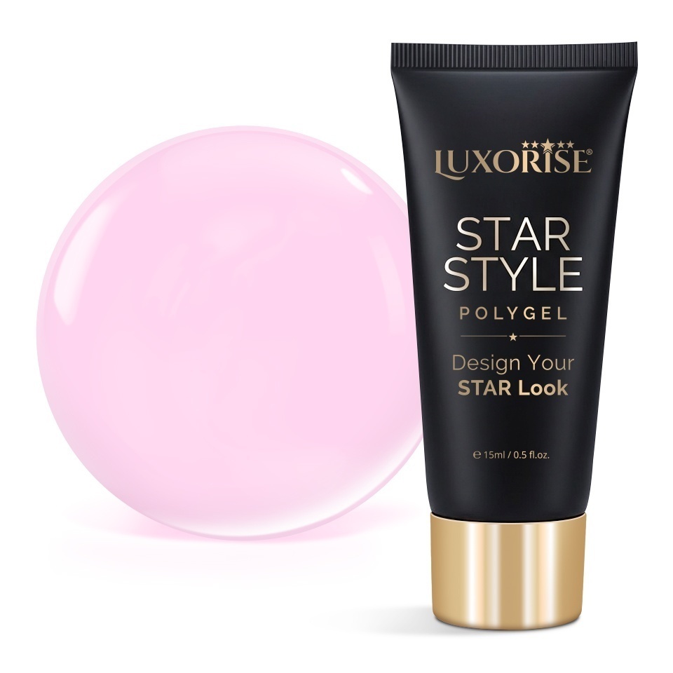Polygel LUXORISE STAR STYLE - STAR PINK Collection, Pink Limelight, 15ml