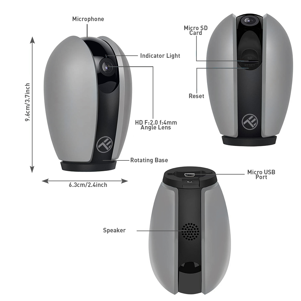 Camera Tellur Smart Wi-Fi 1080P - imagine 5