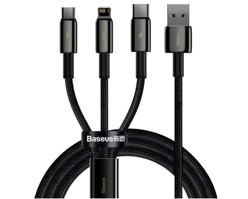 Cablu Baseus Tungsten 4-in-1, 1.5m, Încărcare Rapidă 3.5A - imagine 2
