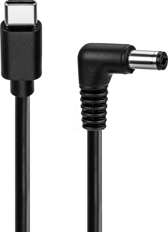 Cablu USB-C la DC 2.5 x 5.5 mm 5V/3A 1m Goobay G78969
