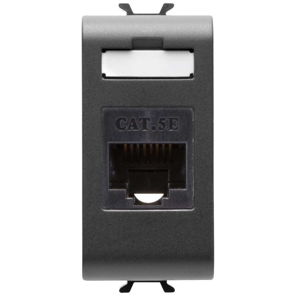 Priza Date RJ45 CAT5E Gewiss Chorus, Negru Satin