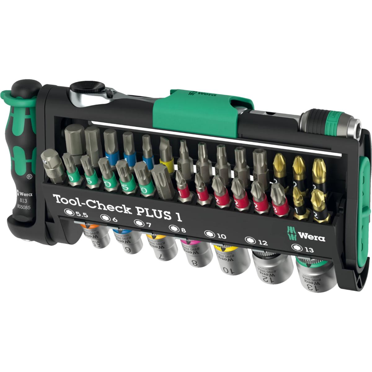 Set Wera Tool-Check PLUS 1, 39 piese, clichet Zyklop Mini