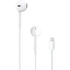 Căști Apple EarPods Lightning Alb, audio original iOS