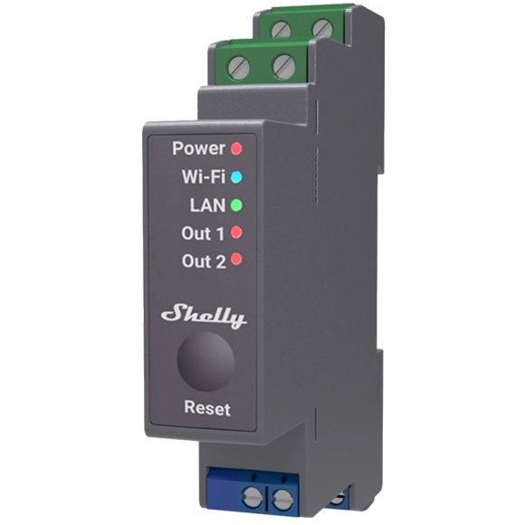 Releu Inteligent Shelly Pro 2 WiFi, 2 Canale