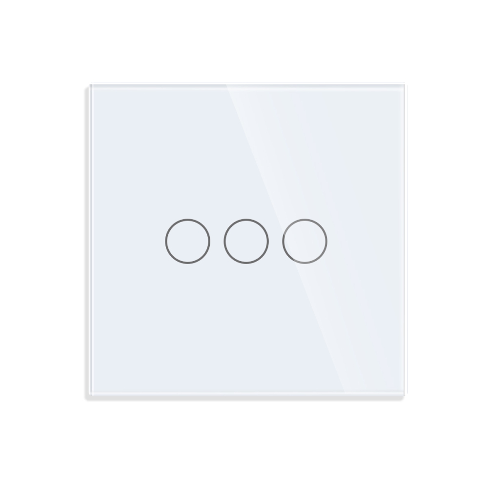 Intrerupator Triplu RF433 Touch Sticla LUXION - imagine 2