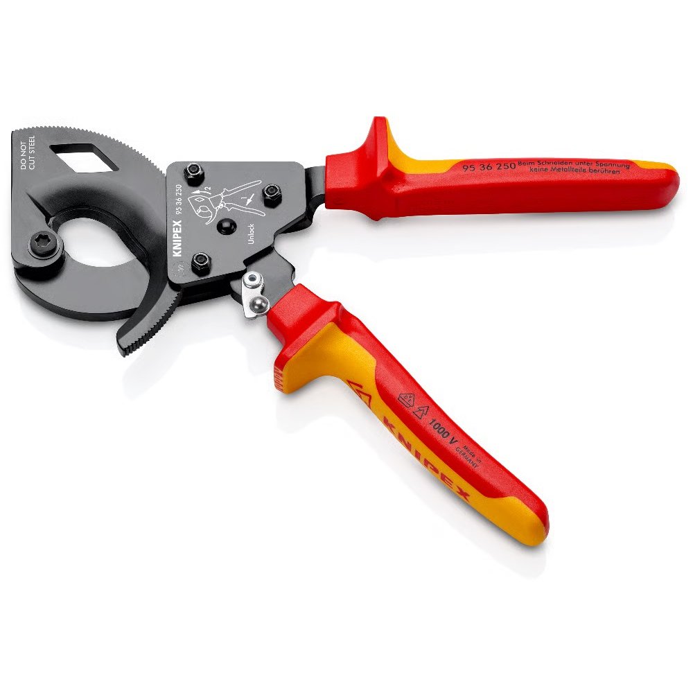 Foarfeca Cabluri Clichet Knipex 95 36 250 Izolată