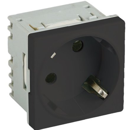 Priza Scheko Modulară Negru, DLX, cu Protecție Copii