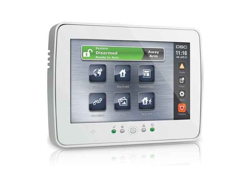 Tastatura DSC Touchscreen PTK5507W | Eleganță & Control