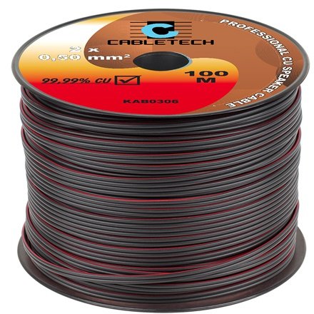 Cablu Difuzor Cupru 2x0.5mm² 100m Cabletech