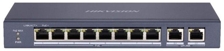 Switch HIKVISION DS-3E0310P-E/M 8-port PoE - Rețea Sigură