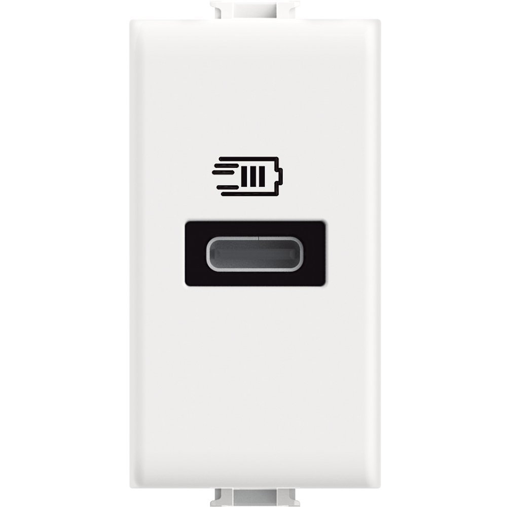 Încărcător USB Tip C 20W Bticino Matix Alb