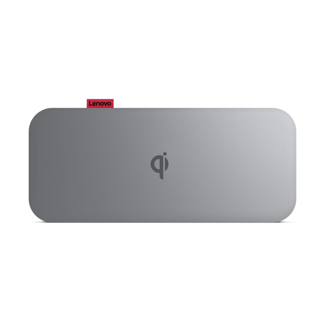 Power Bank Lenovo Go USB-C 10000mAh Qi Wireless Gri - imagine 4
