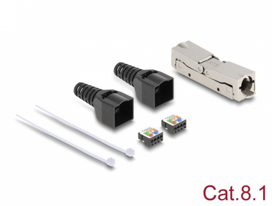 Cupla RJ45 Cat.8.1 Tool-free Delock